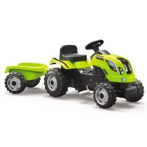 Smoby Tracteur à Pédales Farmer Xl Avec Remorque