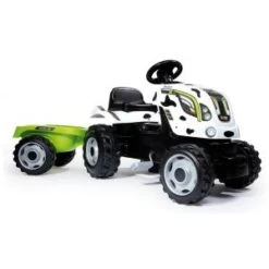 Smoby Tracteur Farmer XL Vache Avec Remorque