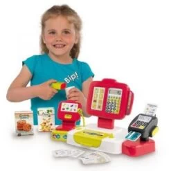 Smoby Grande Caisse Enregistreuse Rouge