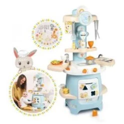 Smoby Ptitoo - Cuisine Cooky - 25 Accessoires - Jouet D'Imitation Pour Enfant - Dès 18 Mois - Formes Encastrables - 310717