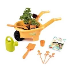 Smoby Jeu De Jardinage - Brouette Garnie - "Silence, Ça Pousse !"