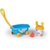 Smoby PEPPA PIG Chariot De Plage Garni : Seau + Tamis + Pelle + Râteau + Moule à Sable
